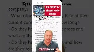 Quick LinkedIn Profile Analysis using ChatGPT