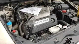 Honda Accord 2007 3.0 V6 replacement of belt, engine air filter, and cabin air filter.