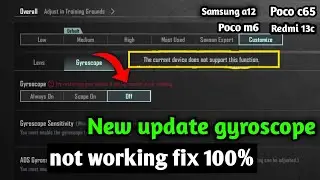 try restarting your device if the Gyroscope is not working ll gyroscope delay problem fix Bgmi/Pubg