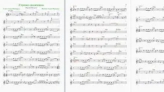 Глупые снежинки - Ласковый май (ноты для синтезатора)