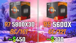RYZEN 7 5800X3D vs RYZEN 5 5600X | Test in 5 Games | 1440p