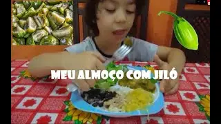 Almoço saudável com jiló