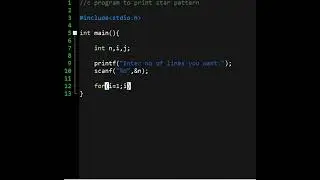 star pattern program #1 C programming #ytshorts #youtube #hashcoder #shorts #coding #programming
