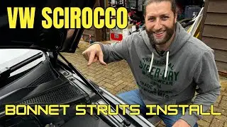 VW Scirocco R Bonnet Struts Installation - How To