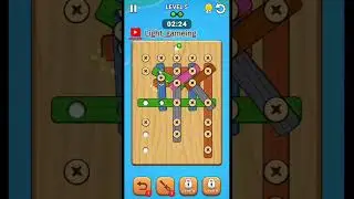 Wood Screw Puzzle level 5 #woodscrewpuzzle #gaes #puzzle #viralshorts #trending