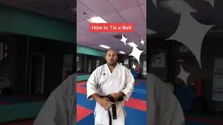 How to tie your belt #karate #karatelife