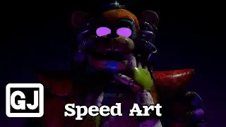 [Fnaf/C4D] Glamrock Freddy - Speed Art - @JimmyMax Video Thumbnail