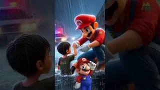Mario's brave team saves the children 🥲 