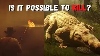 Is it possible to kill the giant alligator in Red Dead Redemption 2?