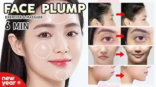 🥳 New Year Cute Face Plump | Get Perfect forehead, Tighten Eyelids, Cute Round Cheeks, Chin Lift