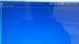 How to print hello world using qbasic