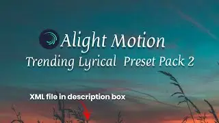 Instagram Trending Lyrical  Preset Pack 2 | MH Studio17 ❤️