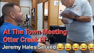 Jeremy & George Got Served At The Otter Creek Fl Town Hall Meeting!!!! Aug 20th