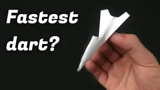 How to make Fast Paper Darts | EASY tutorial