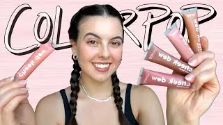 Testing and Swatching Colourpop's Cheek Dew Serum Blushes