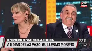 Romina Manguel mano a mano con Guillermo Moreno - 