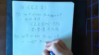 Definition of divergence and curl of a vector field