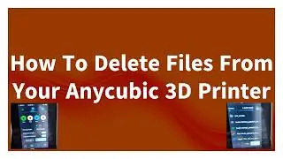 How to delete  files form your Anycubic Kobra 3 storage if you get a meassage saying memory full