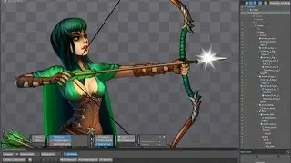 Madame Archer. Spine animation.