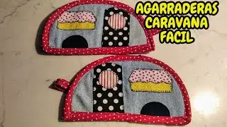 Agarraderas de olla  Caravana / Agarraderas faciles /Tutorial de garraderas de olla /Heidi's Channel