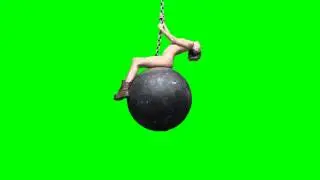 Miley Cyrus Naked on Wrecking Ball Green Screen HD