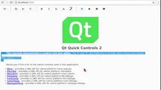 Qt WebGL: Qt Quick Controls 2 Text Editor