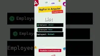 NgFor in #Angular with @uxtrendz #ytshorts #shorts #shortsviral