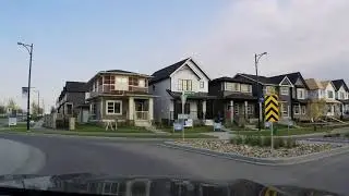 Driving to Lanark Landing, Airdrie, in 4K 60fps