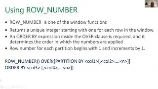 T-SQL Window Functions in SQL Server 2019 | Itzik David