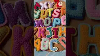 Crochet Alphabets #crochet #alphabet #letter #handmade #craftstoryshop #keychain @lovelydiy