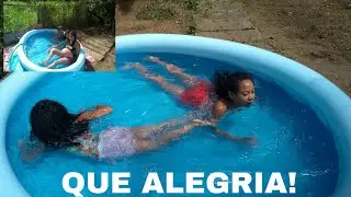 COMPRAMOS UMA PISCINA DE PLÁSTICO!😍