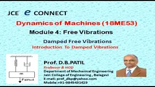 DOM : Introduction to Damped Free Vibrations