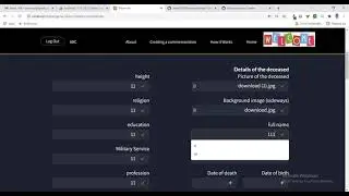 Memorial Page Creation|Creating the deceased page Free PHP MySQL Project