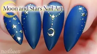 ☆ Moon and Stars Nail Art ☆