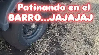 Skating in the mud!
