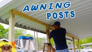 HOW TO INSTALL POSTS FOR AN AWNING - POSTS FOR PATIO COVER