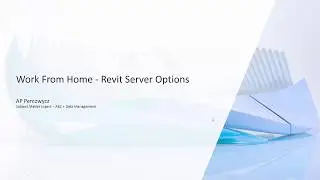 Work From Home - Revit Server Options