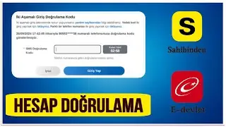 Sahibinden E-Devlet Hesap Doğrulama İşlemi