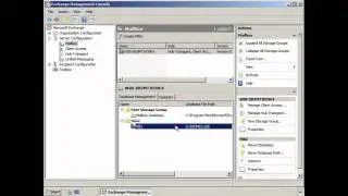 Mount Exchange Database and Dismount Exchange Database