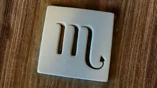 Scorpio Zodiac Sign Plaque Sculpt