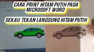 CARA PRINT HITAM PUTIH/GRAYSCALE PADA MS. WORD | SEKAI TEKAN LANGSUNG HITAM PUTIH