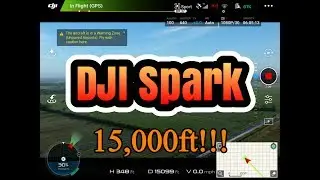 DJI Spark Long Distance Test - How far will it go with Modded Controller?