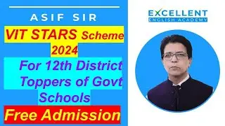 VIT STARS Scheme For Toppers of Govt Schools by Asif Sir