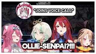 Ollie suddenly join Holo Justice Voice chat when they talking about her new outfit!