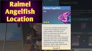 Raimei Angelfish Fishing Spot | Genshin Impact | Inazuma Map | farming location