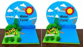 water cycle model making for science project exhibition - simple and easy | DIY pandit
