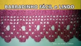 BARRADINHO FÁCIL e LINDO - CROCHÊ FILÉ