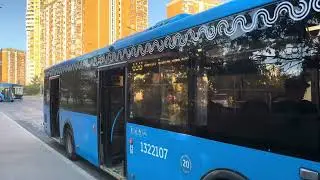 Автобус ЛиАЗ-5292.65 следует по маршруту 658 ”м. Кузьминки - м. Братиславская"