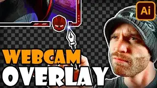 How YOU Can Make A Webcam Overlay in Illustrator - Beginner Tutorial - DIY! 2020 - 📺
