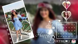 Birthday Video Editing | Latest Happy Birthday Status For Love| Happy Birthday Black Screen Template